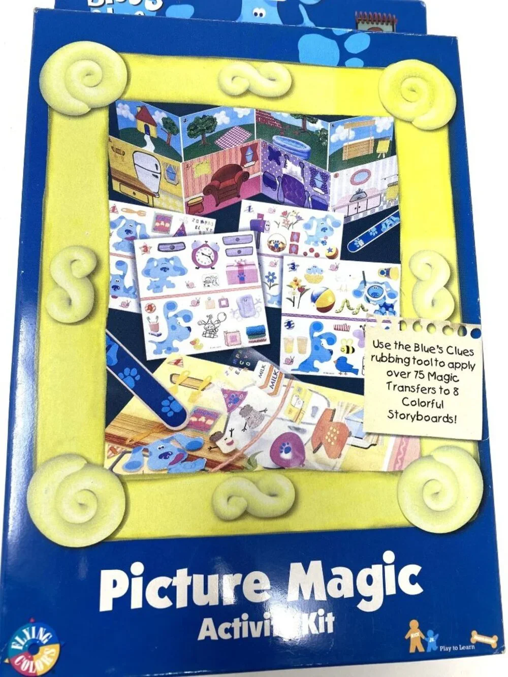 Vintage Rare Blue's Clues Picture Magic Activity Kit Road Trip Preschoolers